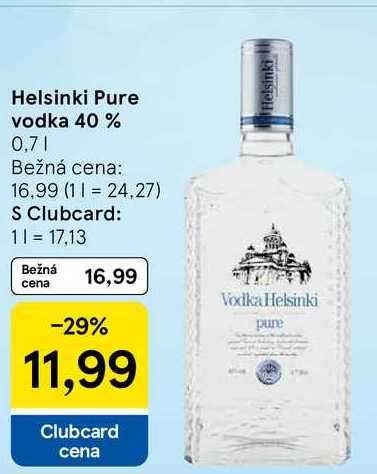Helsinki Pure vodka 40 % 0.7l