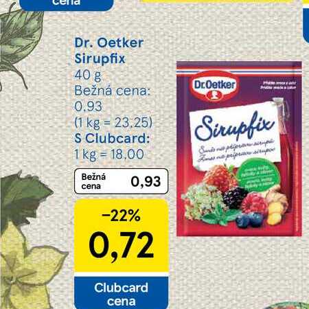 Dr. Oetker Sirupfix 40 g