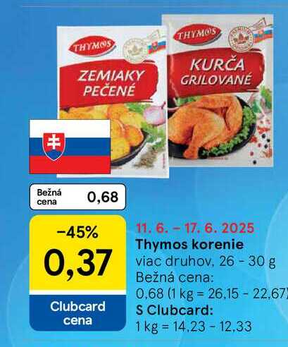 Thymos korenie