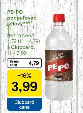 PE-PO podpaľovač gélový