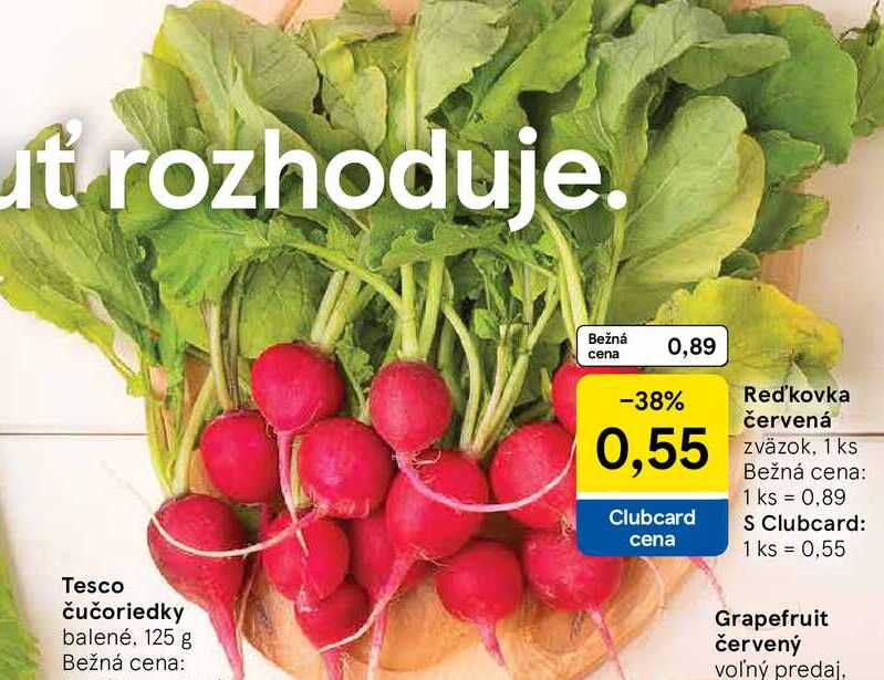 Reďkovka červená zväzok, 1 ks 