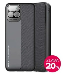 Powerbank Recci RPB-P37 USB/USB-C/Lightning PD 20 000 mAh (RPB-P37) čierna