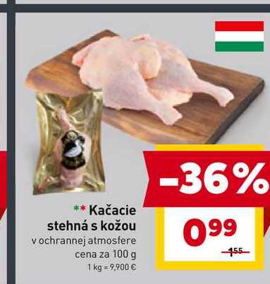Kačacie stehná s kožou 1kg