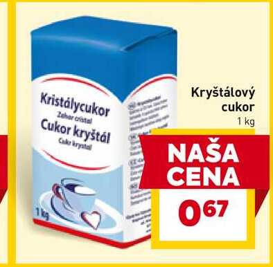 Kryštálový cukor 1 kg 