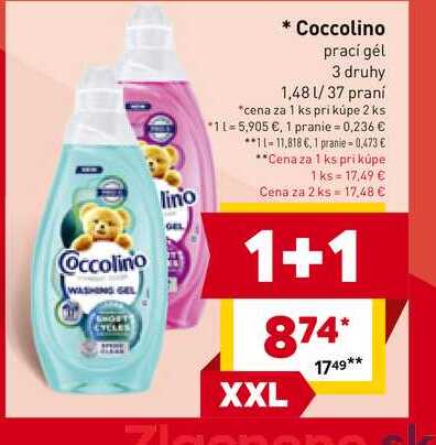 Coccolino prací gél 3 druhy 1,48 l/37 praní 