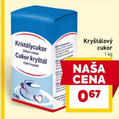 Kryštálový cukor 1 kg 