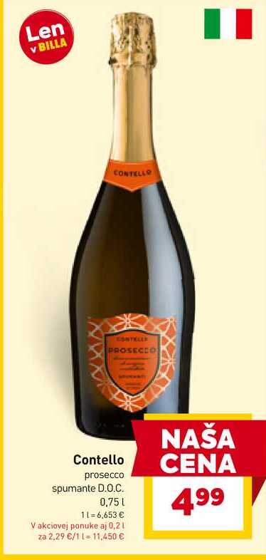 Contello prosecco spumante D.O.C. 0,75l