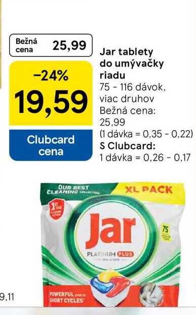 Jar kapsuly do automatickej umývačky 75 ks