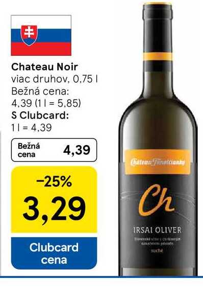 Chateau Noir viac druhov, 0.75l