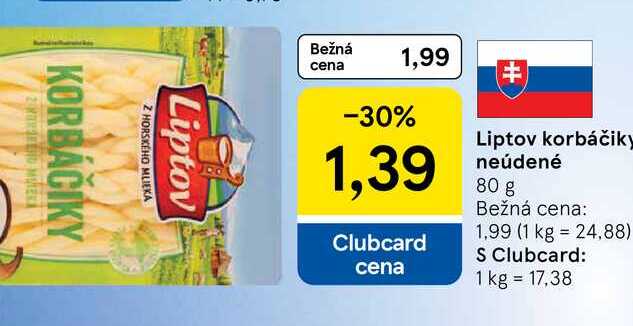 Liptov korbáčiky neúdené 80 g