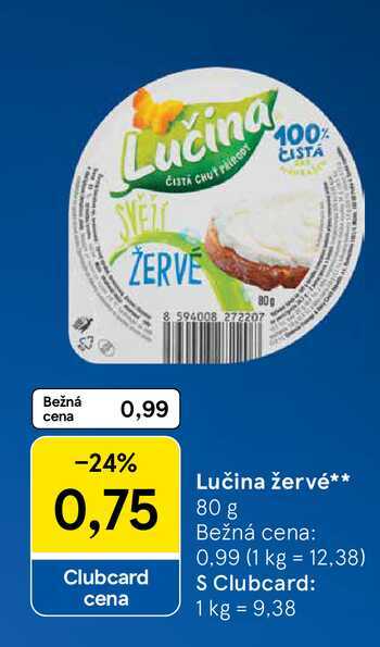 Lučina žervé 80g