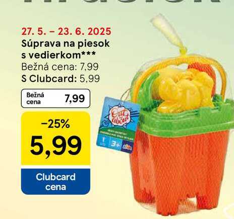 Súprava na piesok s vedierkom