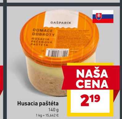 Husacia paštéta 140g 
