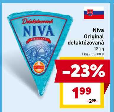 Niva Original delaktózovaná 130 g