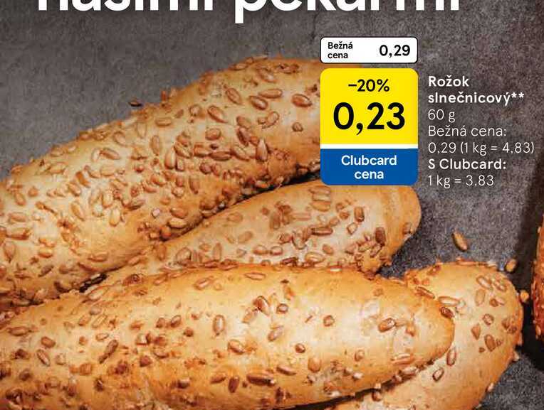 Rožok slnečnicový 60 g