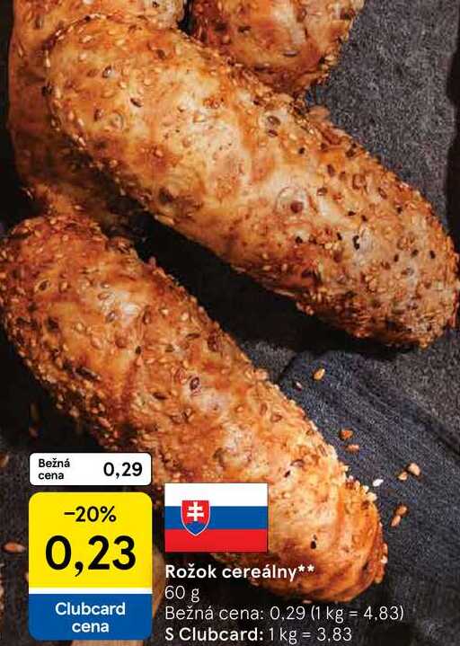 Rožok cereálny 60 g 