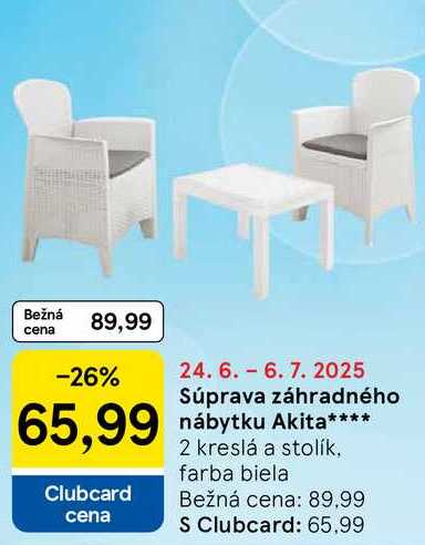 Súprava záhradného nábytku Akita