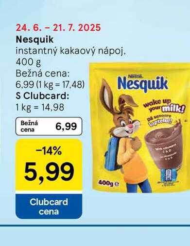 Nesquik instantný kakaový nápoj, 400 g 