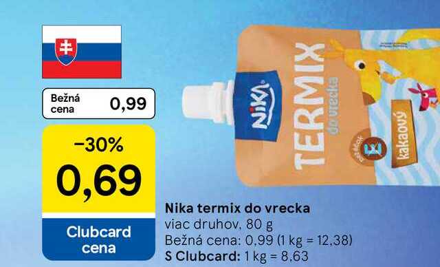Nika termix do vrecka viac druhov, 80 g 