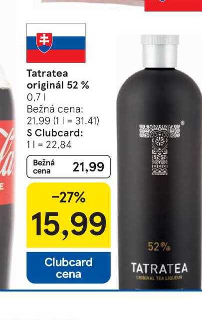 Tatratea originál 52 % 0,7l