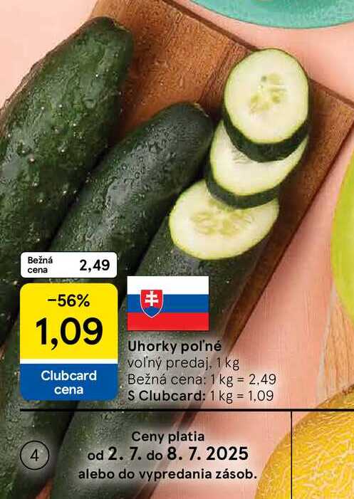 Uhorky poľné, 1 kg