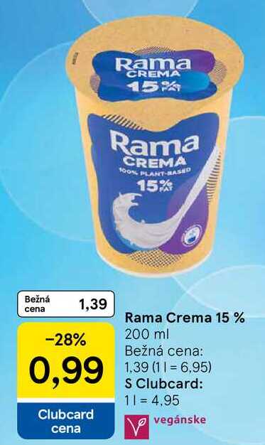 Rama Crema 15%, 200 ml 