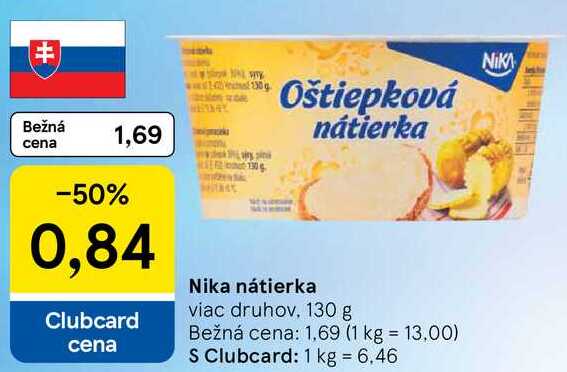 Nika nátierka, 130 g