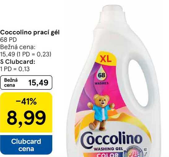 Coccolino prací gél, 68 PD
