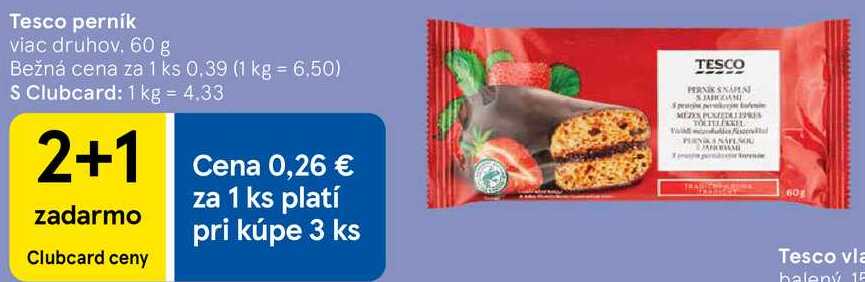 Tesco perník, 60 g