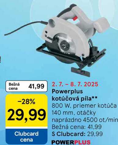 Powerplus kotúčová píla