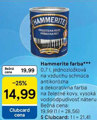 Hammerite farba, 0,7 l