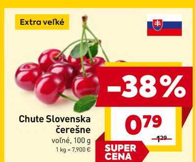 čerešne voľné, 100 g