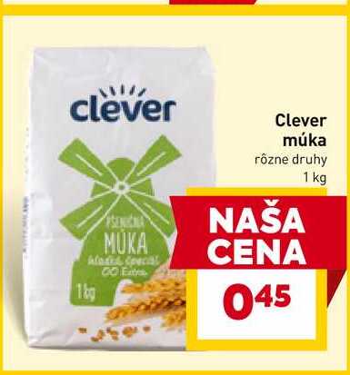 Clever múka rôzne druhy 1 kg