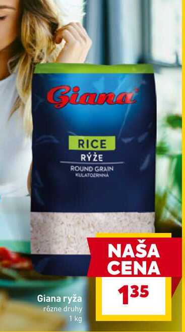 Giana ryža rôzne druhy 1 kg 