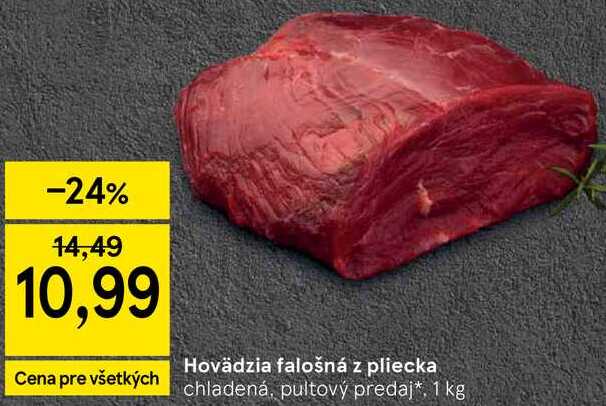 Hovädzia falošná z pliecka, 1 kg 