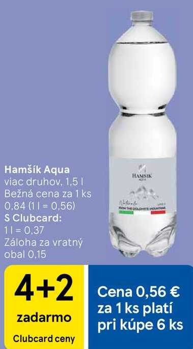 Hamšík Aqua, 1,5 l