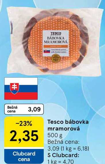 Tesco bábovka mramorová, 500 g 