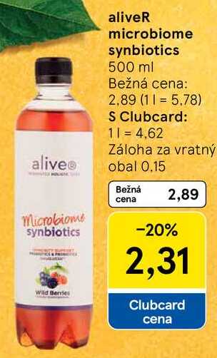 aliveR microbiome synbiotics, 500 ml 