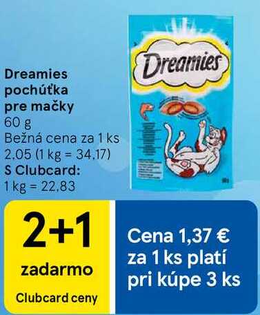 Dreamies pochúťka pre mačky, 60 g 