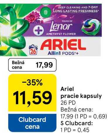 Ariel pracie kapsuly, 26 PD 
