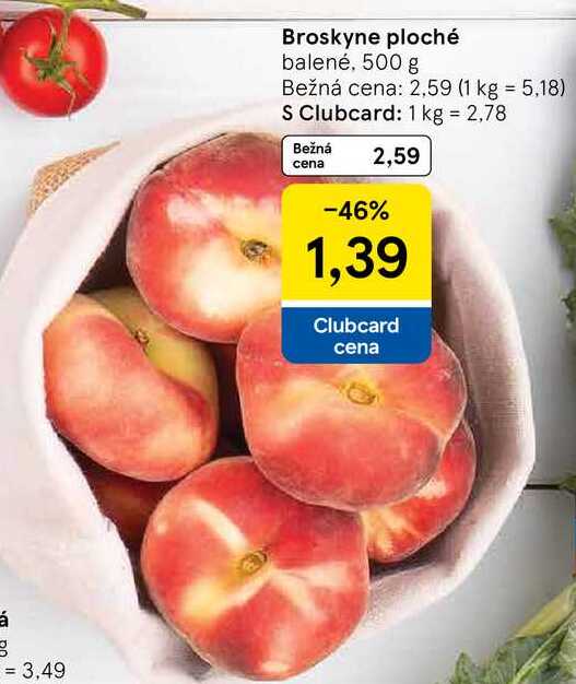 Broskyne ploché, 500 g