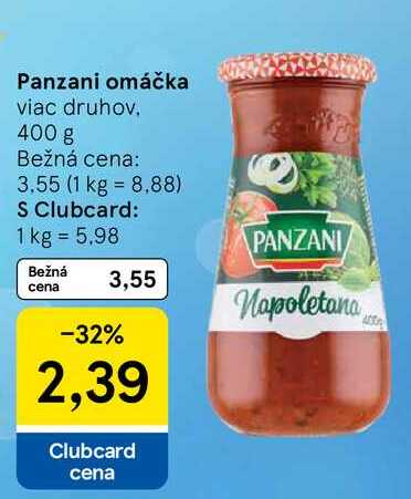 Panzani omáčka, 400 g