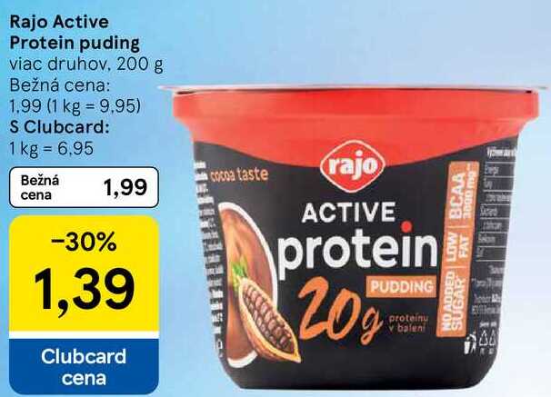 Rajo Active Protein puding, 200 g