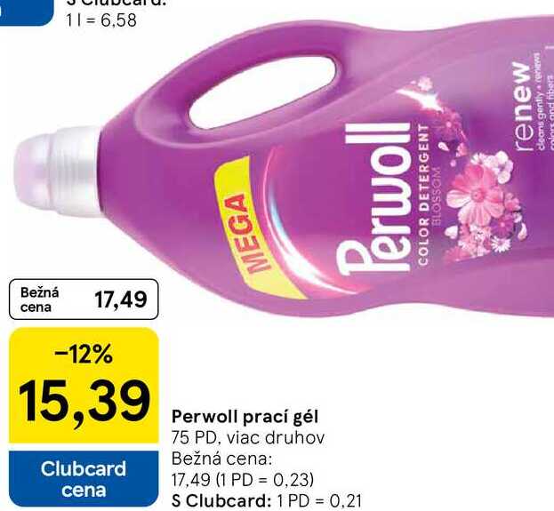 Perwoll prací gél, 75 PD