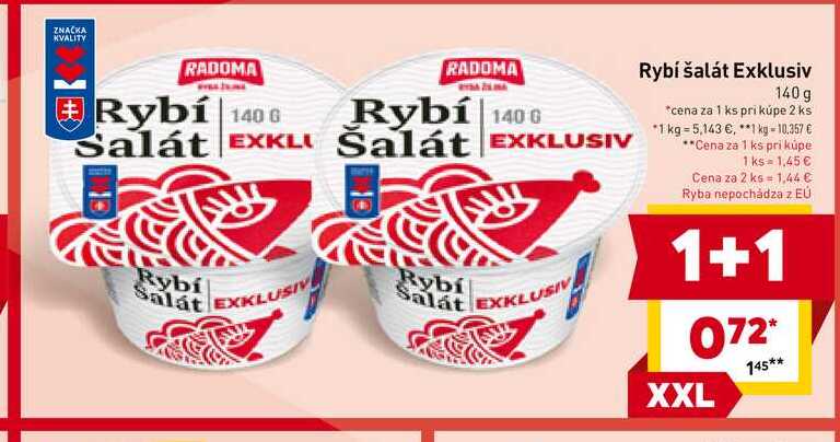 Rybí šalát Exklusiv 140g 