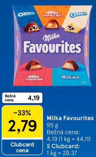 Milka Favourites, 95 g 