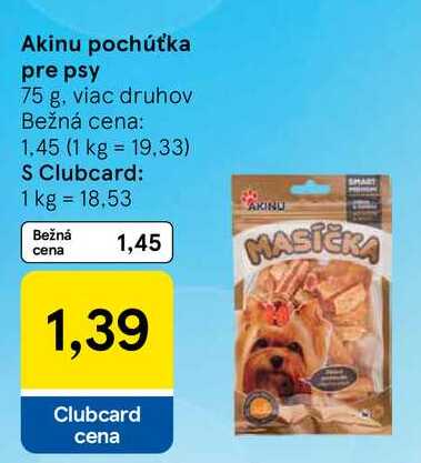 Akinu pochúťka pre psy, 75 g
