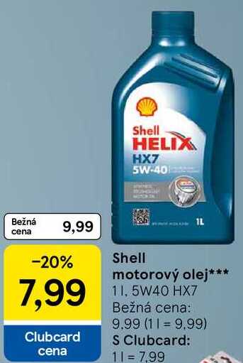 Shell motorový olej, 1 l