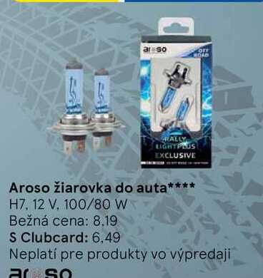 Aroso žiarovka do auta