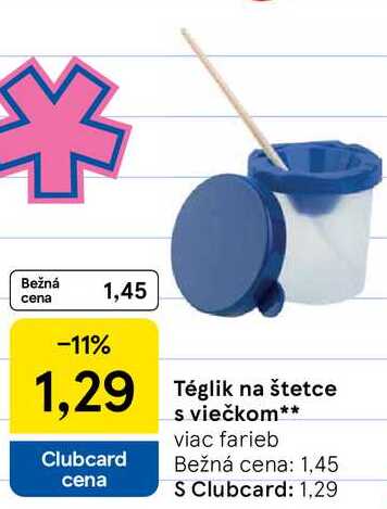 Téglik na štetce s viečkom